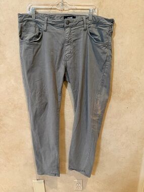 Mavi Men's Gray Marcus Slim Straight Jeans 38/30 flawed